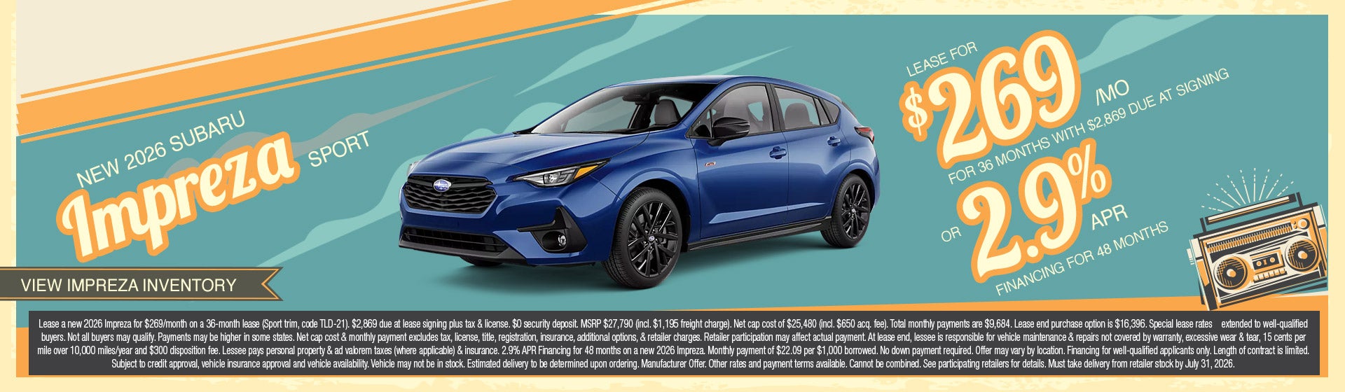 2026 Subaru Impreza