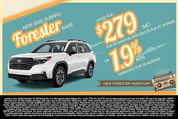 2026 Subaru Forester