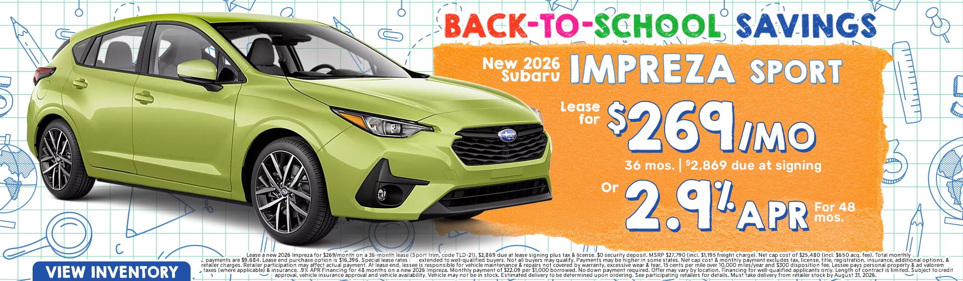 2026 Subaru Impreza