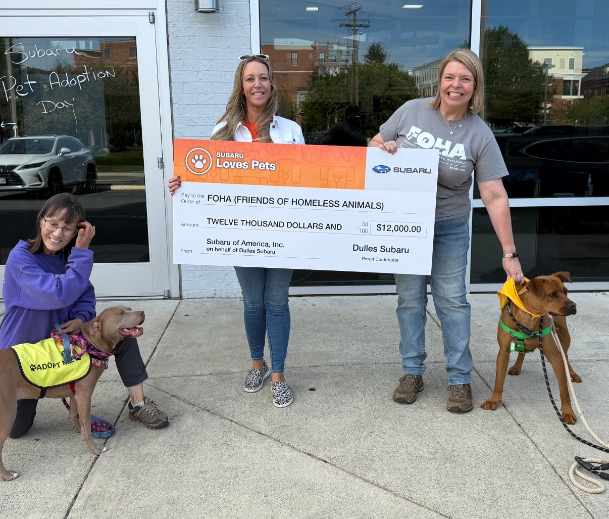 Dulles Motorcars Subaru partners with Friends of Homeless Animals during Subaru Loves Pets