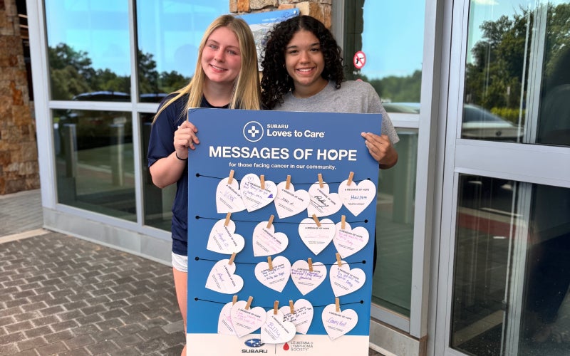 Dulles Subaru delivers messages of hope, warm blankets, and patient care kits